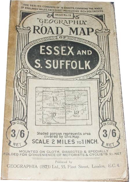 Geographia 2 Miles to the Inch Maps, Sheet 14, 1923 cover